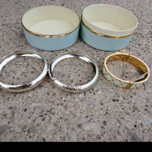 Spartina 449 3 piece bangle set NWT and case
